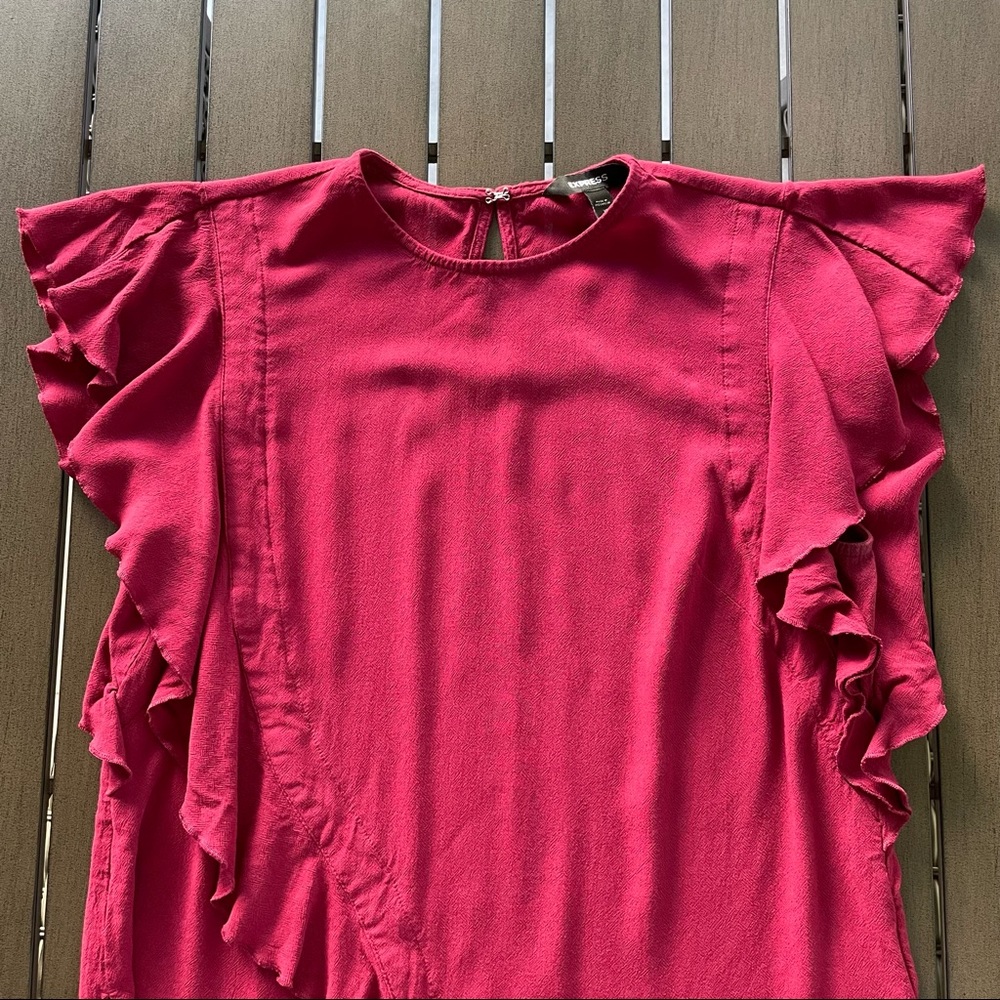 Express Flutter Ruffle Rayon Blouse!! - image 3